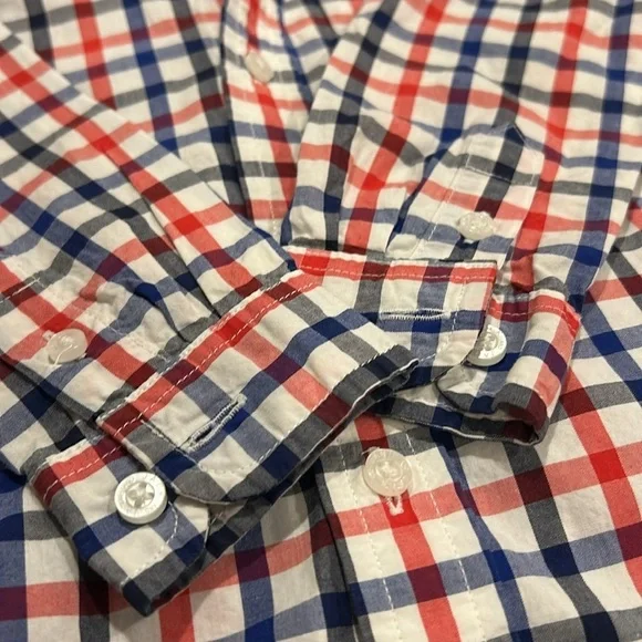 Janie and Jack Checkered Button Down Shirt Toddler Size 2 - Picture 3 of 10